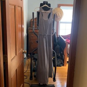 Banana Republic size sm black and white maxi dress.